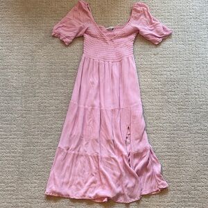 Abercrombie & Fitch Pink Midi Dress